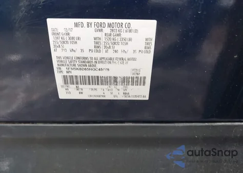 2017 Ford Explorer Xlt from USA, damaged, VIN 1FM5K8D85HGC45888